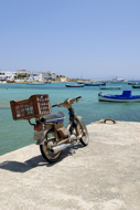 Greece Stock Photography. A fine view to the harbour of the small coastal village of Panagia, Ano Koufonisia Island, Cyclades Islands, Greece, Europe.